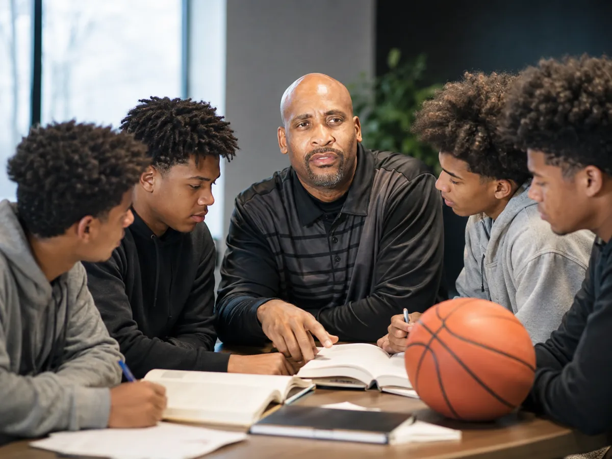 Documentary style photo representing Education Beyond Athletics