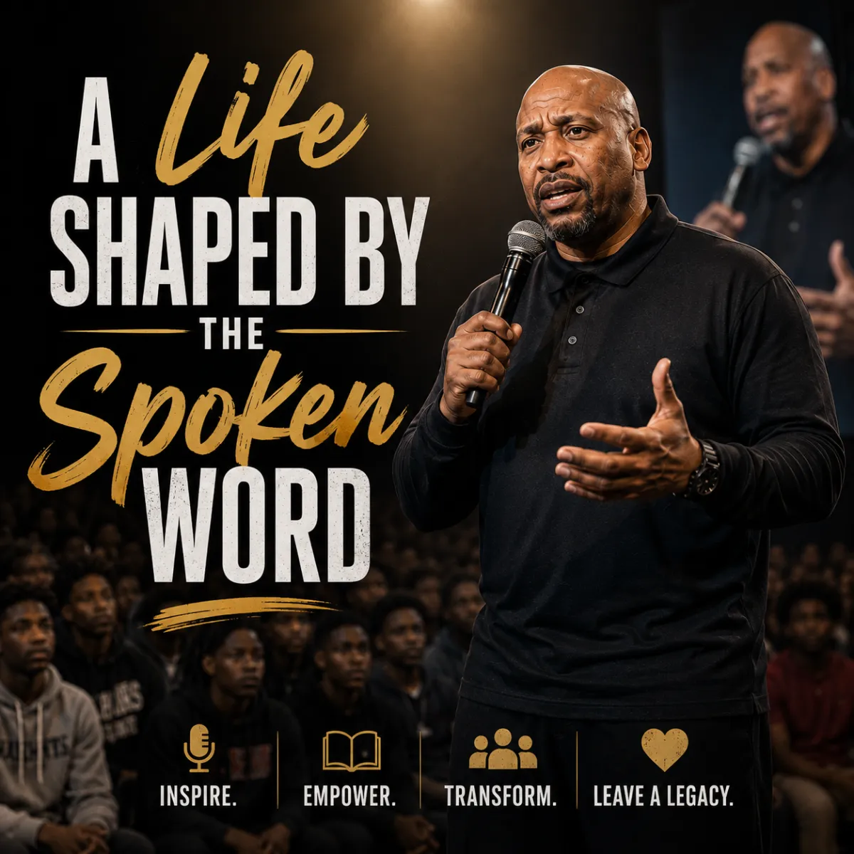Kevin speaking to engaged students