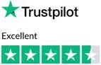 TrustPilot Rating "Excellent", 4.5 stars.