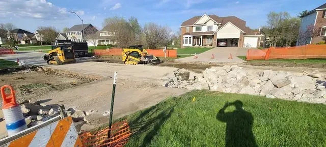  Concrete demolition and removal in residential neighborhood by Quick Concrete Solutions Central Iowa
