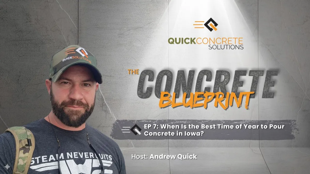When to Pour Concrete in Iowa: A Waukee Contractor Answers