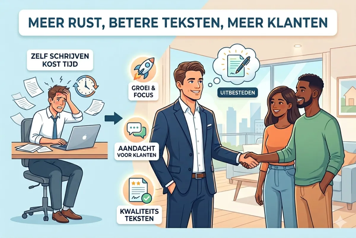 Makelaar is geen tekstschrijver