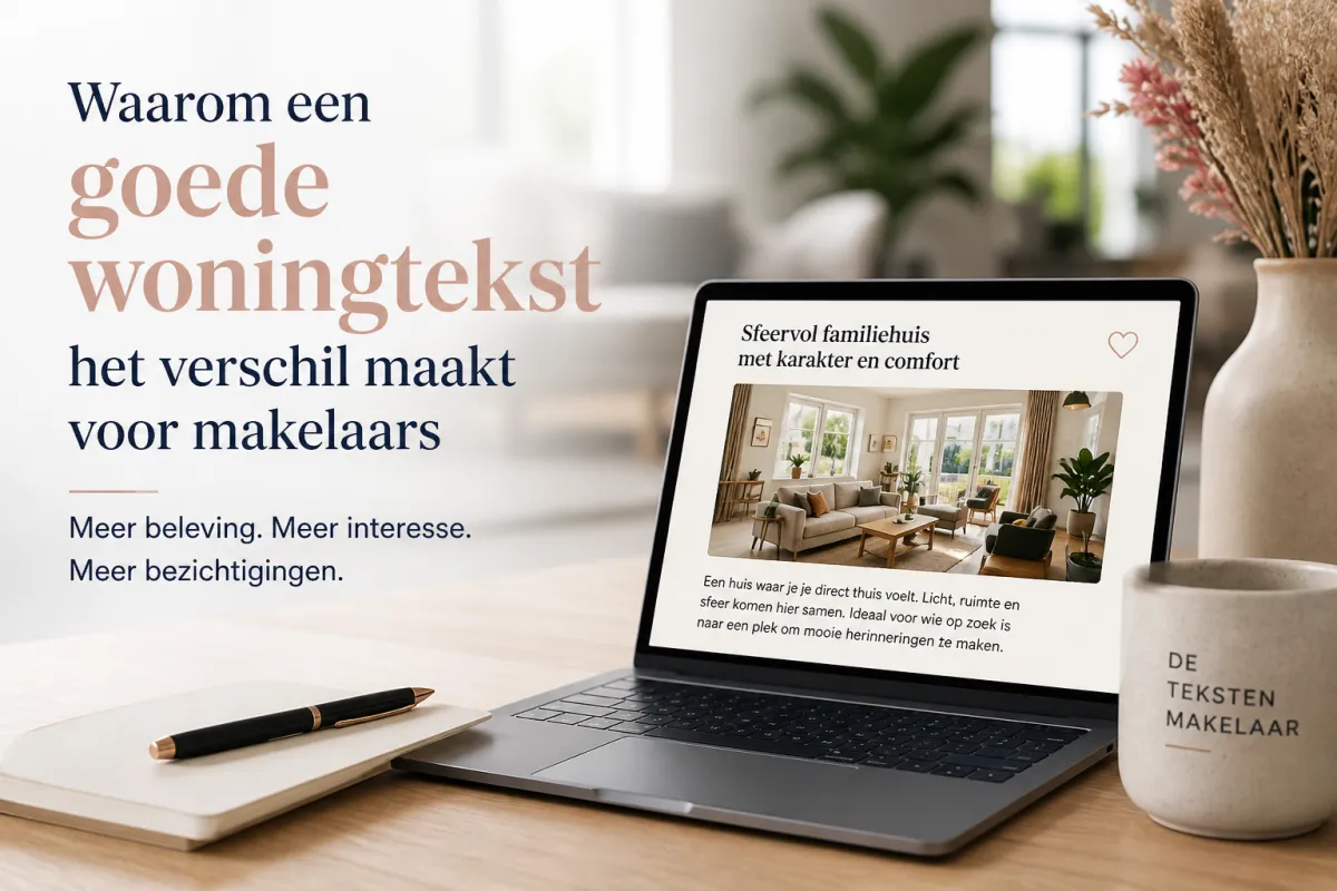 Waarom een goede woningtekst het verschil maakt voor makelaars