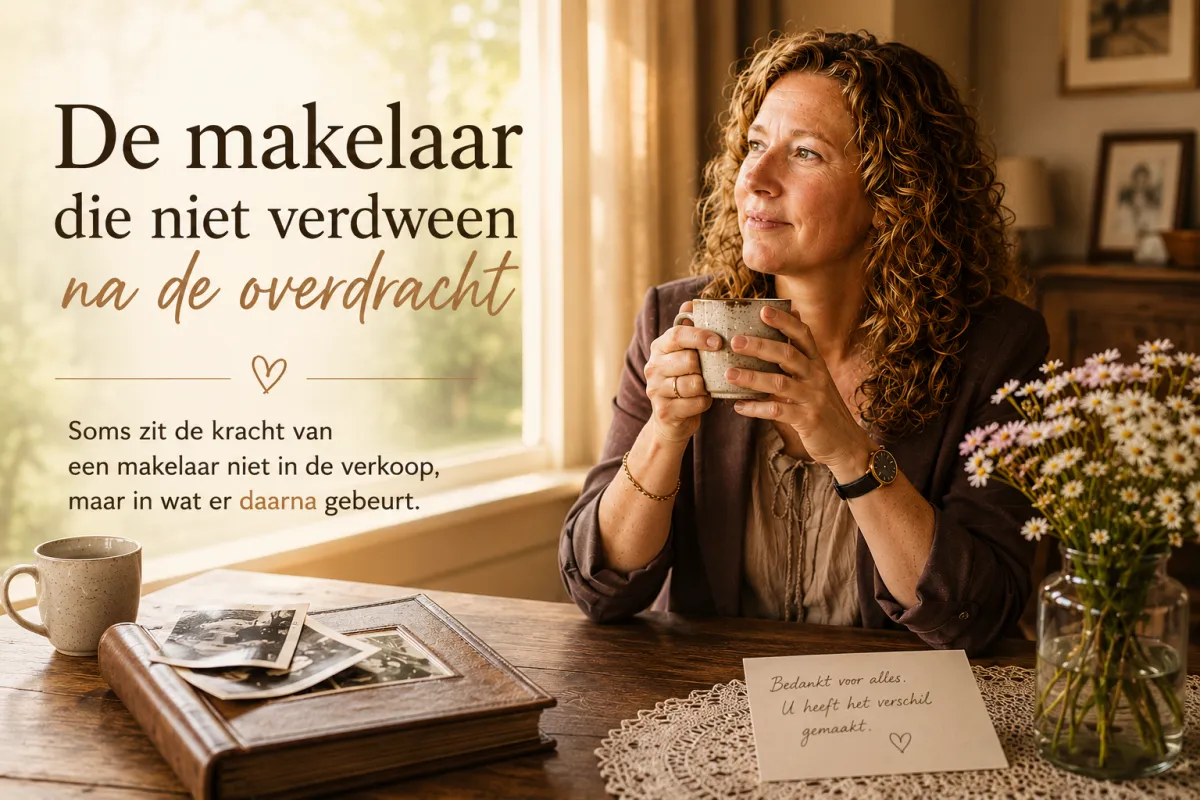 De makelaar die niet verdween na de overdracht