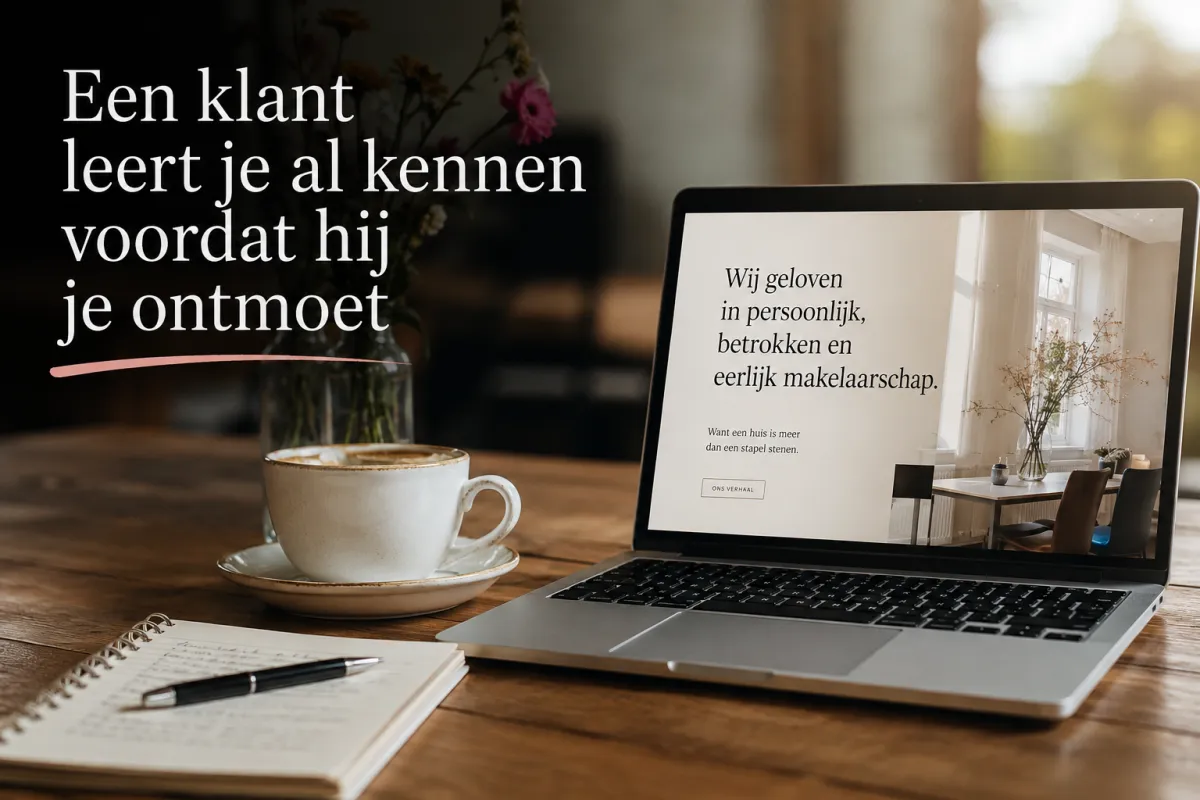 Een klant leert je al kennen voordat hij je ontmoet