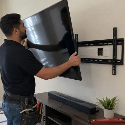 tv mounting service in Northwest Arkansas living room