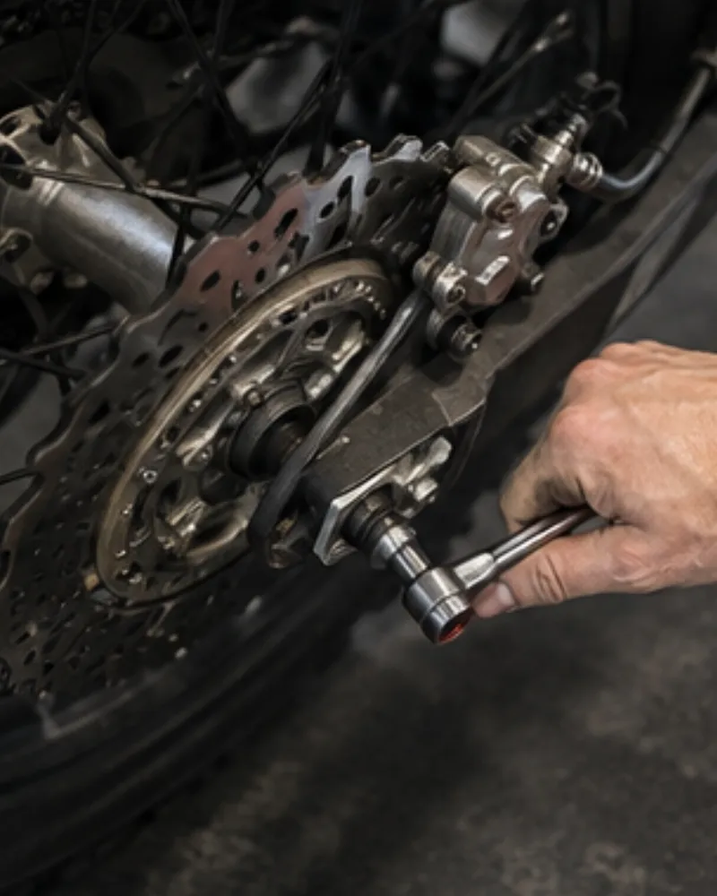 mechanic using socket