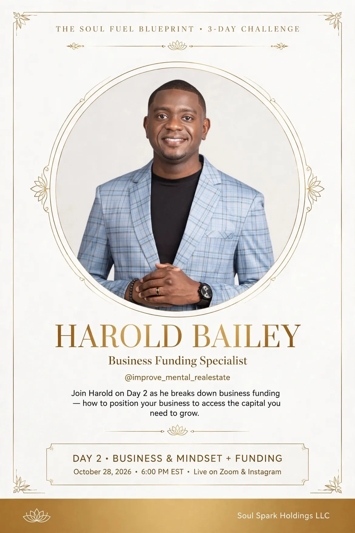 Shermon Chef keynote speaker portrait