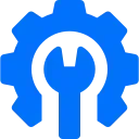 spanner with gear icon