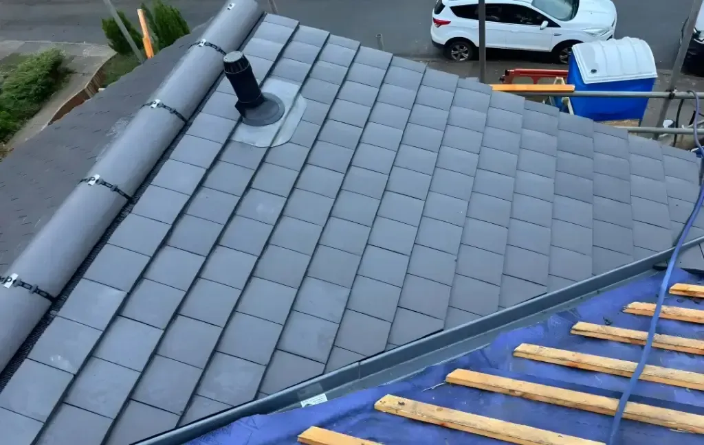 image of a residential roof repair