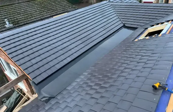 image of a residential roof repair