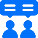 people chatting icon
