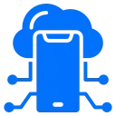 cloudy phone icon