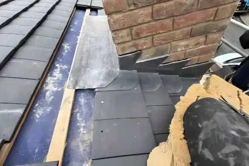 image of a roof repair