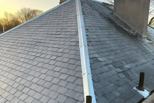 Image of a newly built roof