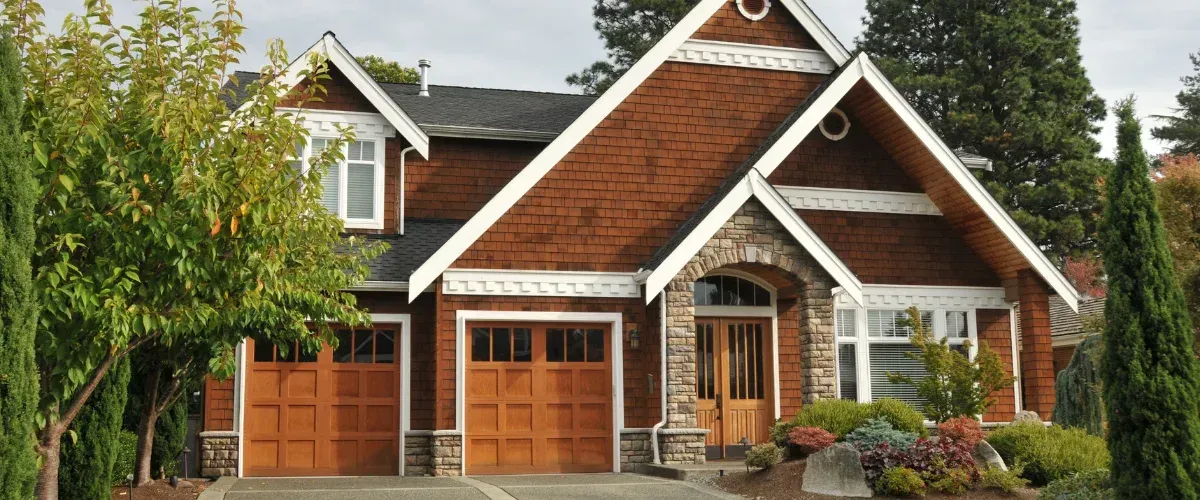 Beautiful clean home exterior after pressure washing