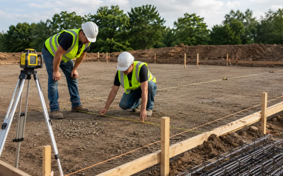  Slab foundation planning during early site preparation