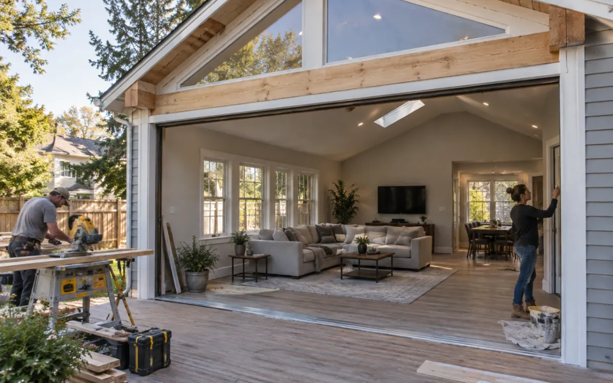 Home expansion creating more usable living space