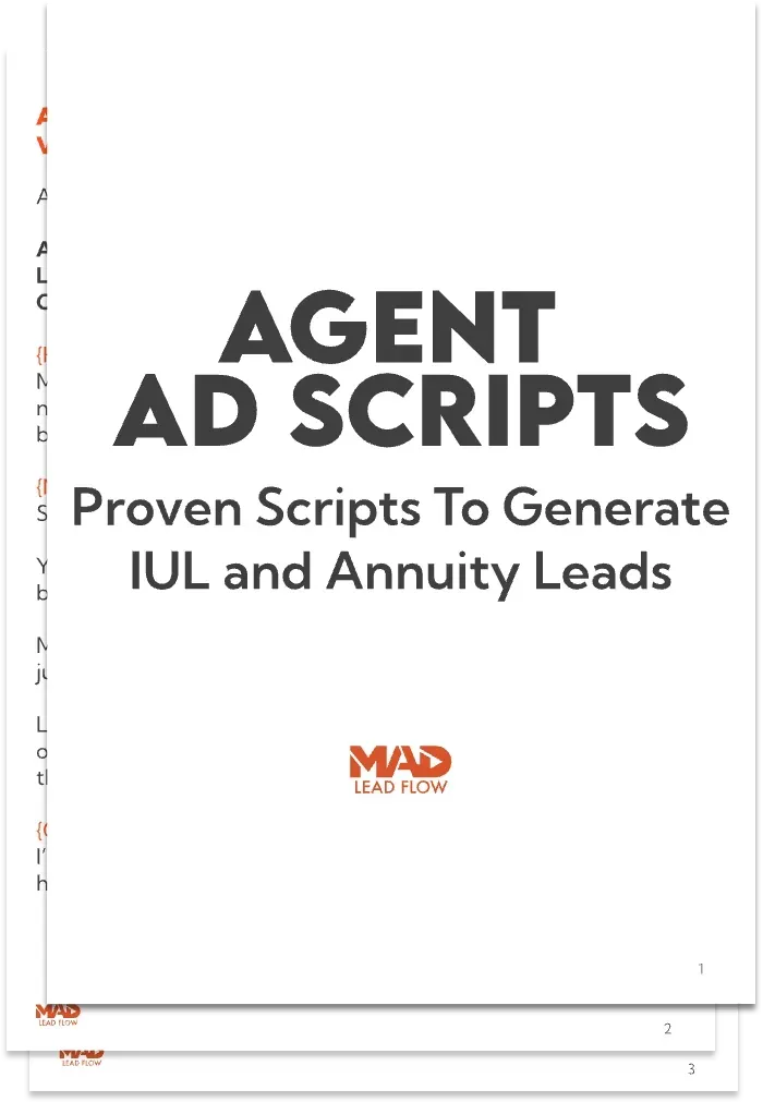 Agent Ad Scripts. Proven scripts to generate IUL and Annuity leads. Created by Alex Velazquez.