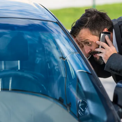 Man locked keys out of car