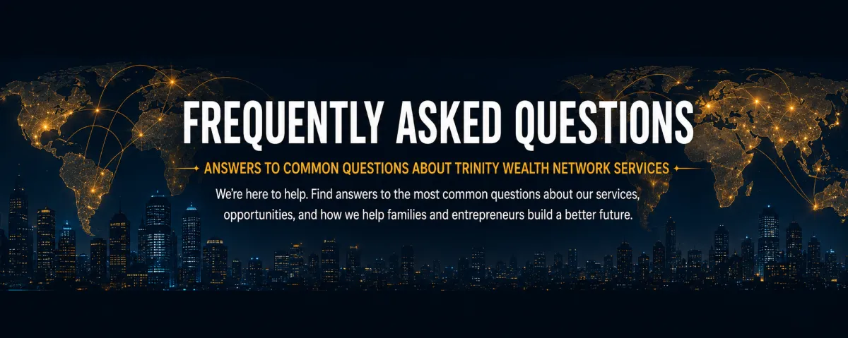 Tech business global FAQ header