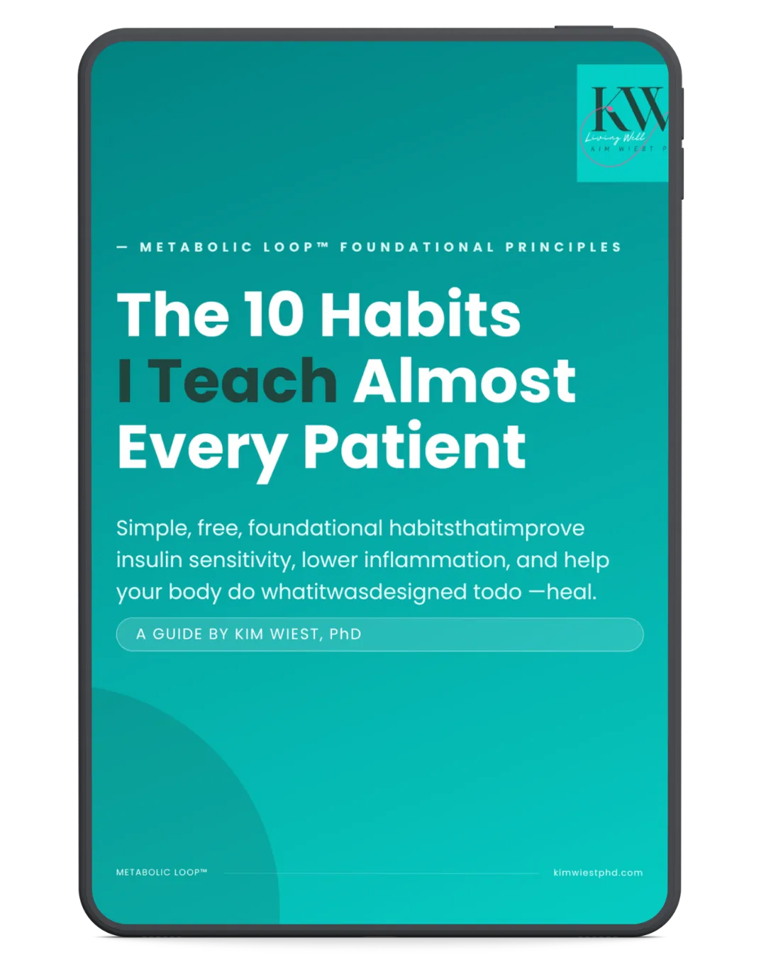 The 10 Habits I Teach Almost Every Patient by Kim Wiest, PhD