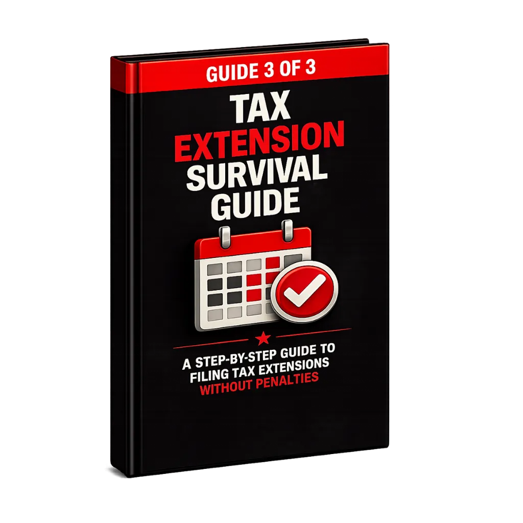 Tax extension guide cover mockup
