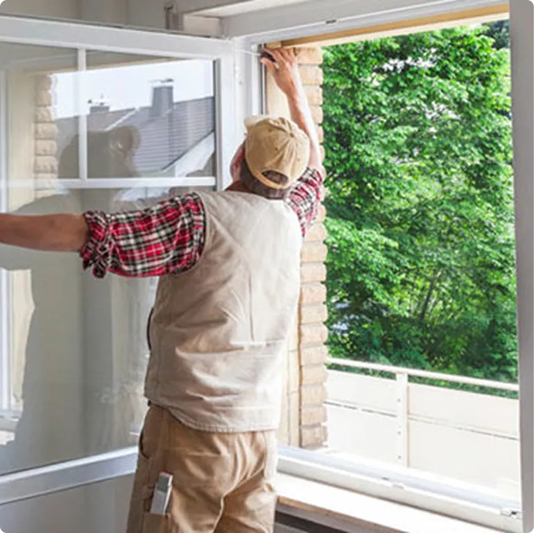 Professional window frame installation showing different material options in Westminster CA