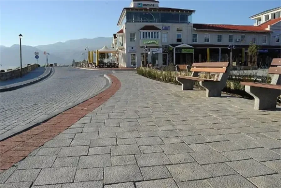 beautiful pavers in front of house