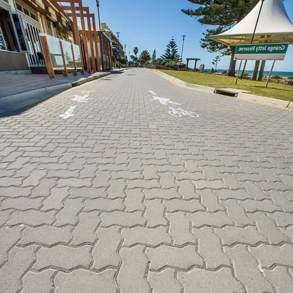 driveway pavers in front of garage