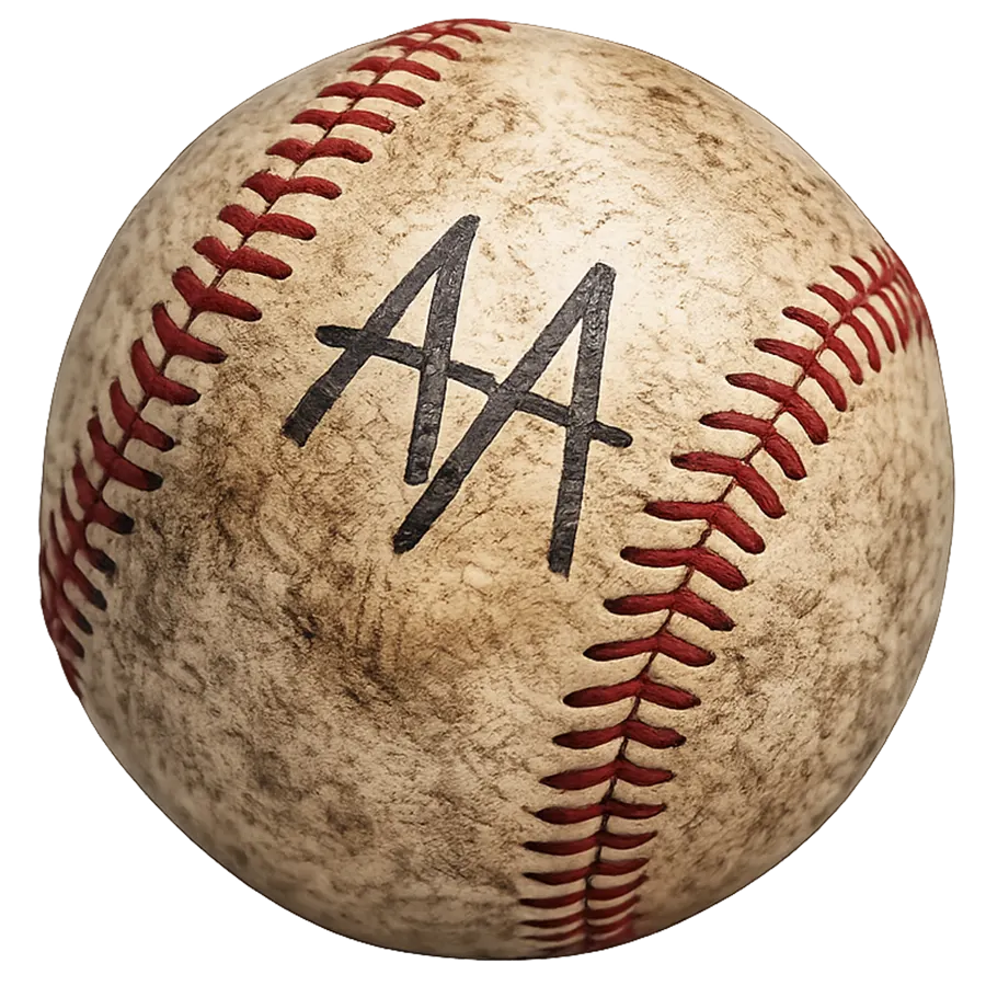 Baseball resting on home plate