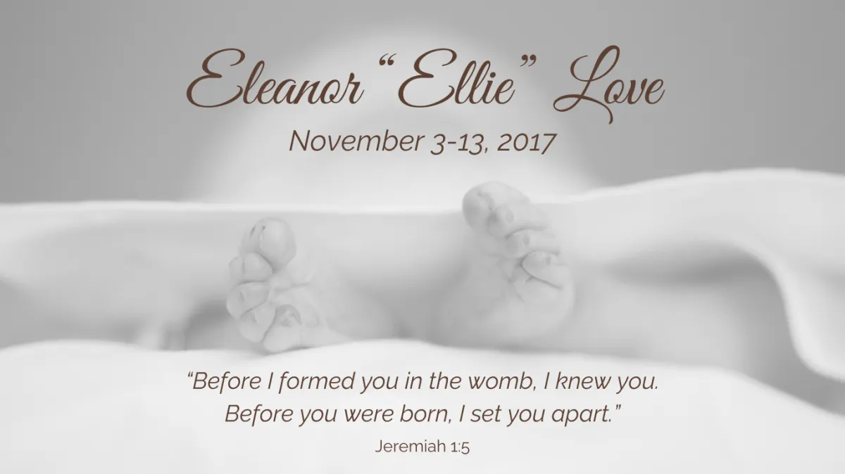 Ellie Love smiling at her mama