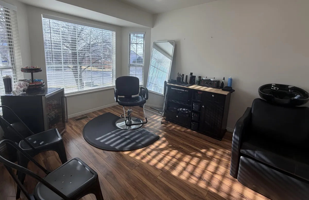 white and black glass window