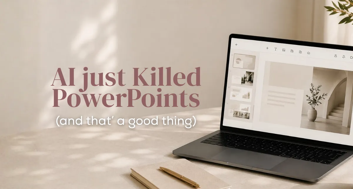 AI just Killed PowerPoints (and that’ a good thing)