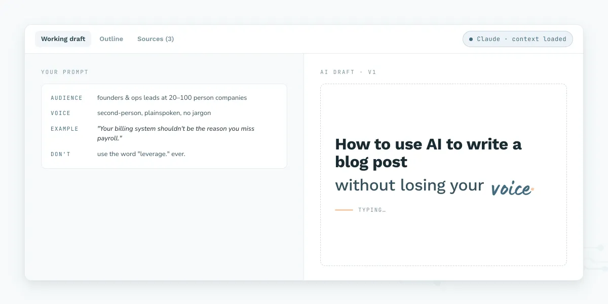 Using AI for Blogging Without Losing Your Voice