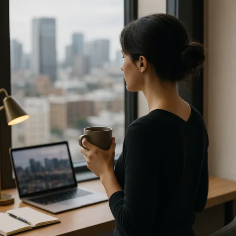 Woman noticing body aches, fatigue, and early pain signals - keywords: body aches, fatigue, pain signal