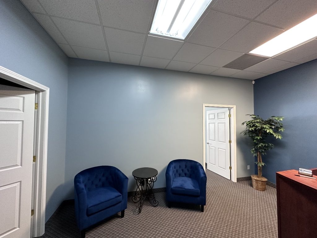 Professionally painted commercial office in Southern Maine