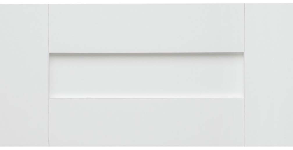 White classic shaker door profile for master closet organization in Delray Beach