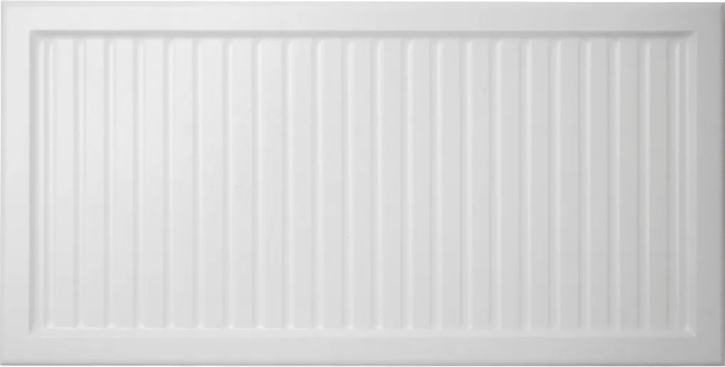 White reeded slim shaker cabinet door for custom closet systems in Coral Springs