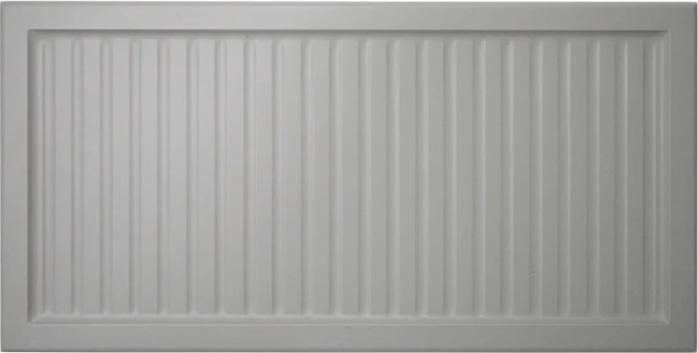 Cloud gray reeded slim shaker door style for custom closet designs in Delray Beach