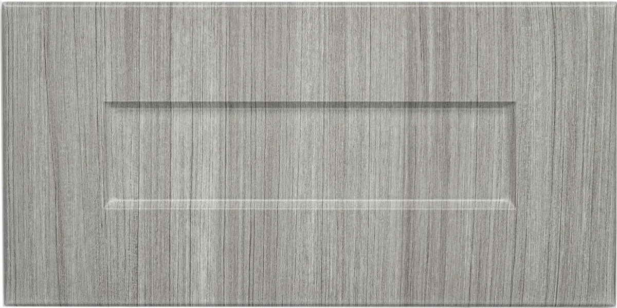 Concrete finish one piece shaker cabinet door for modern closets in Coconut Creek