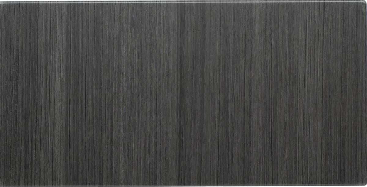 Licorice flat panel modern cabinet face for contemporary dark wood closets in Miramar