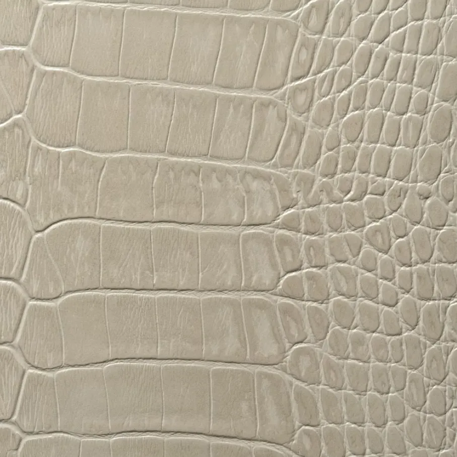 Paloma grey crocodile pattern leather closet island top in Miramar