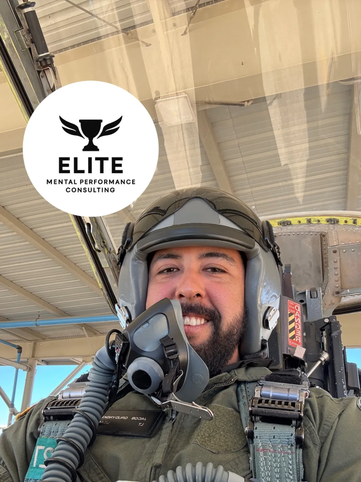 a man holding a yellow marker