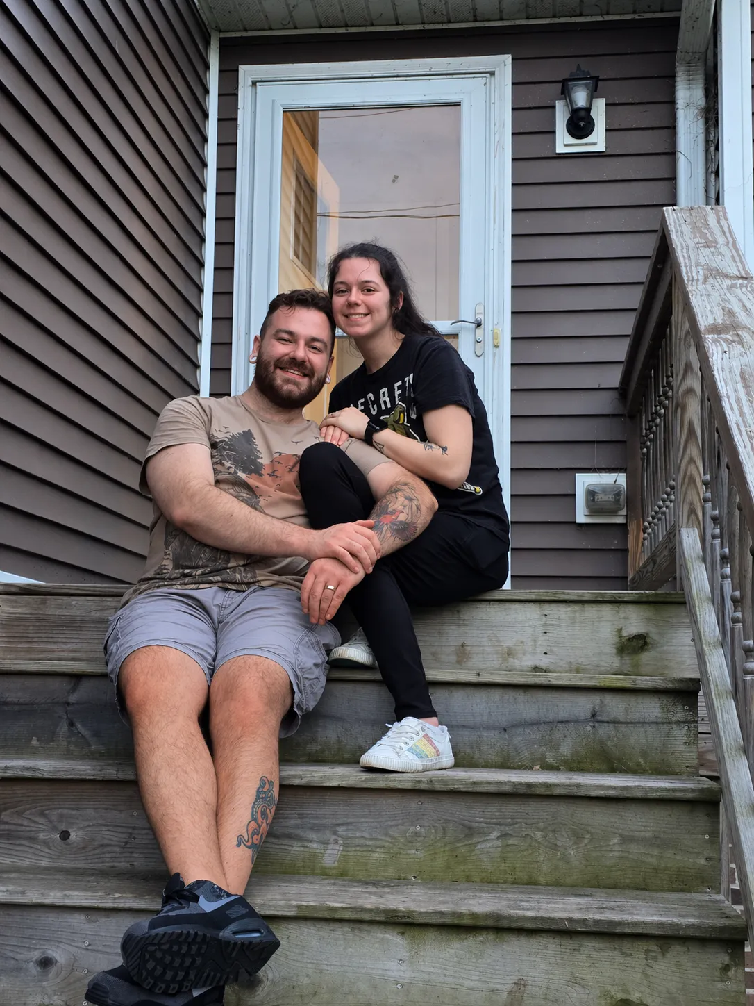 Happy homebuyers at their new Ottawa home.