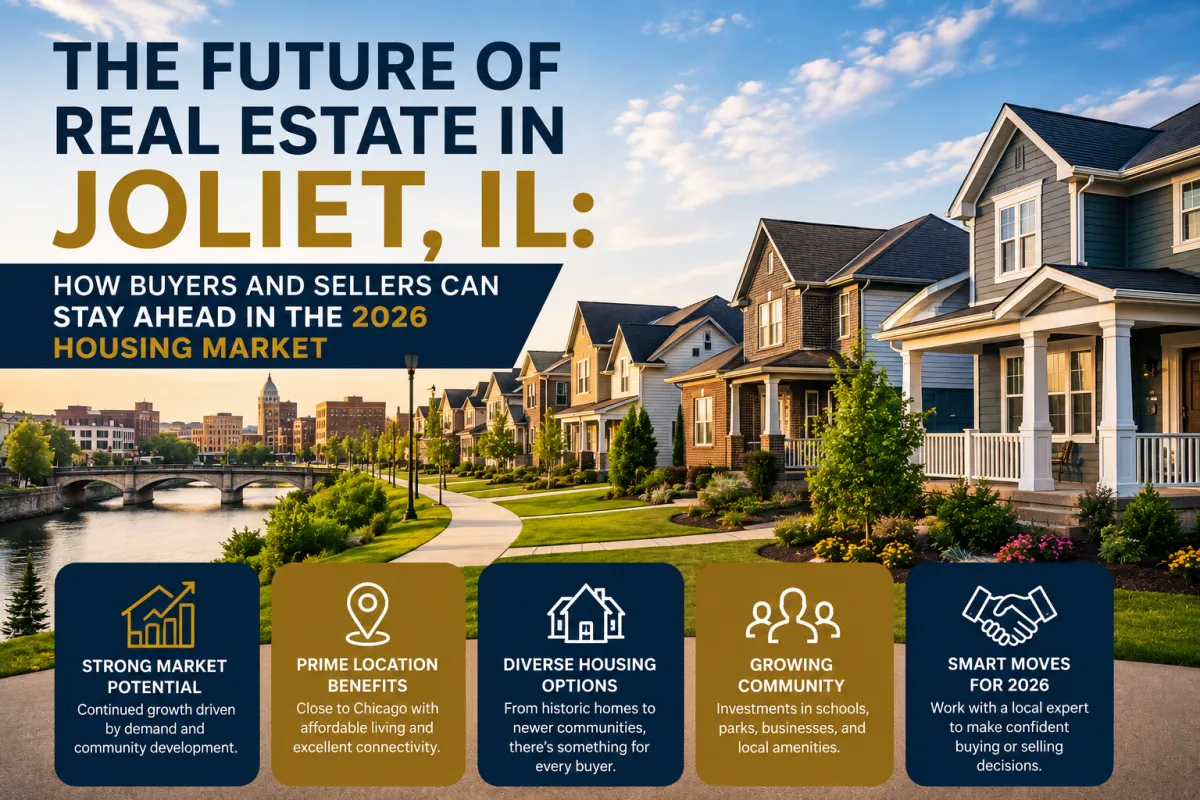 Beautiful homes in Joliet IL highlighting smart home buying and selling opportunities with trusted Real Estate Broker Irina Allison in 2026