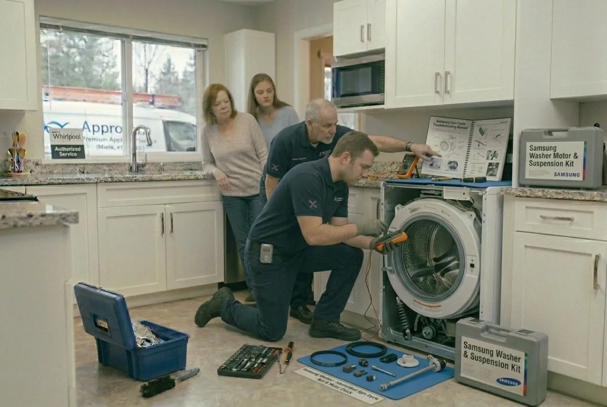 samsung washer not spinning