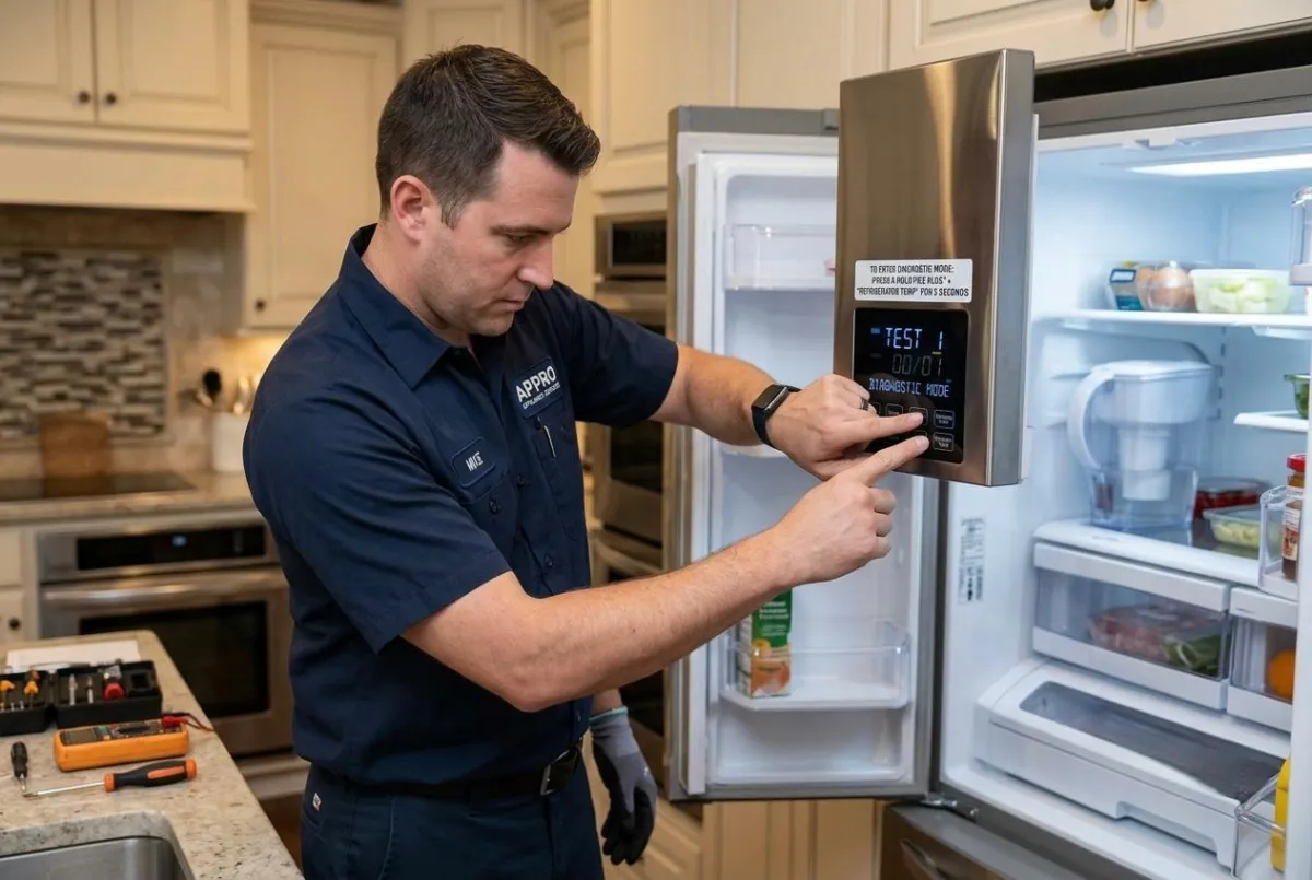 How to Enter LG Refrigerator Diagnostic Mode 