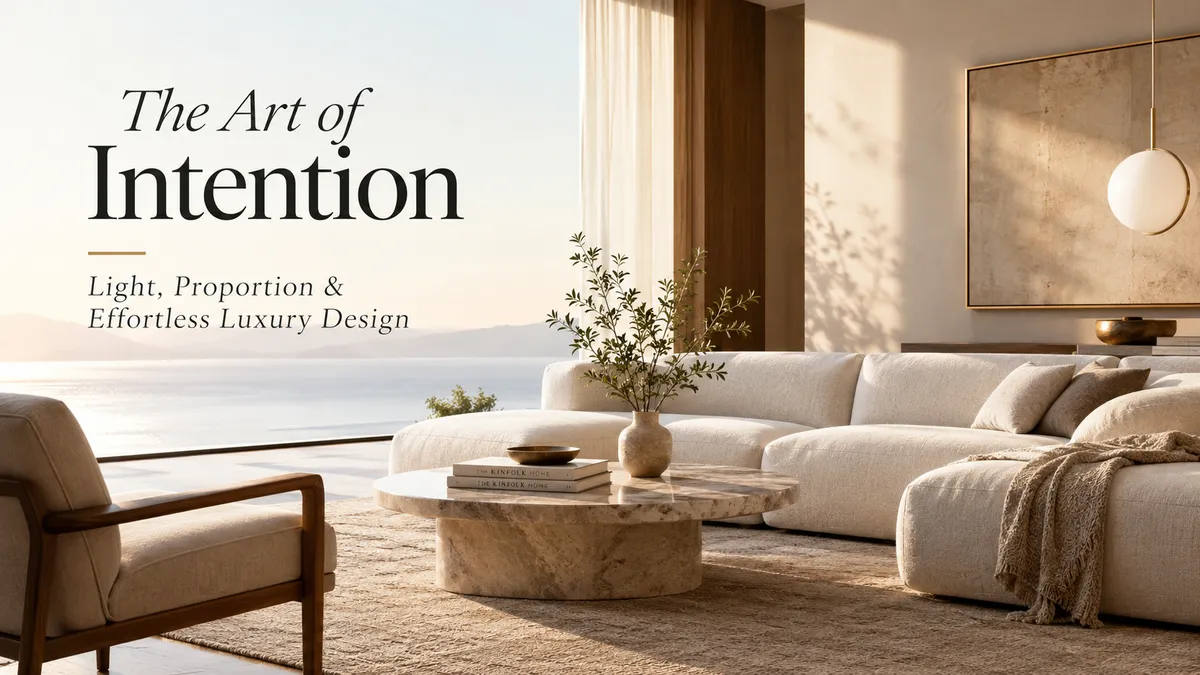 The Art of Intention: Light, Proportion & Effortless Luxury Design