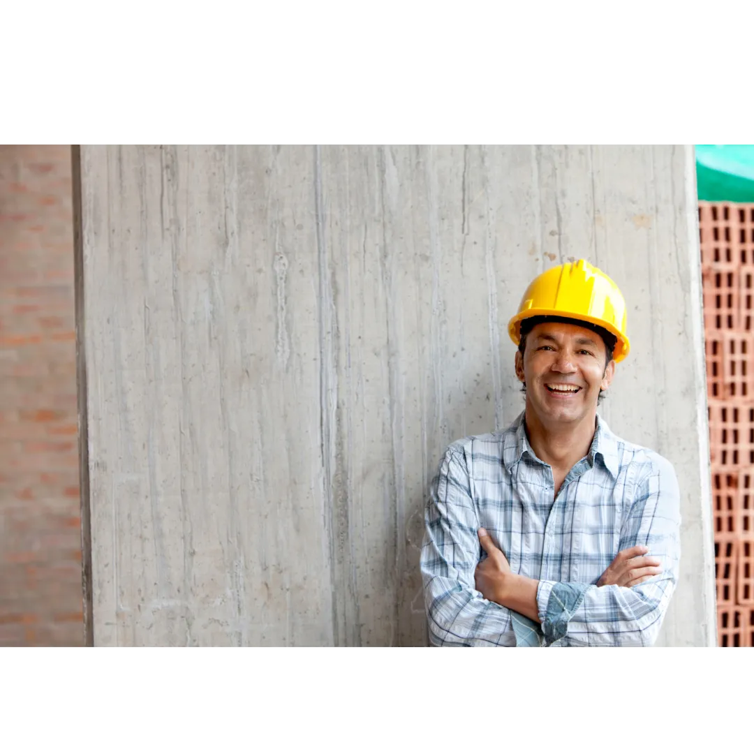 Worker in hard hat